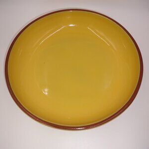 VDS Val Do Sol Ceramics Pottery Yellow Terra Pasta Serving Bowl 11-1/4" x 2-1/4"
